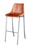 industrial chair; metal leather chair