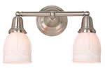 Brushed nickel finish